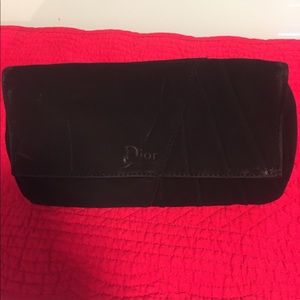 Black Dior clutch purse